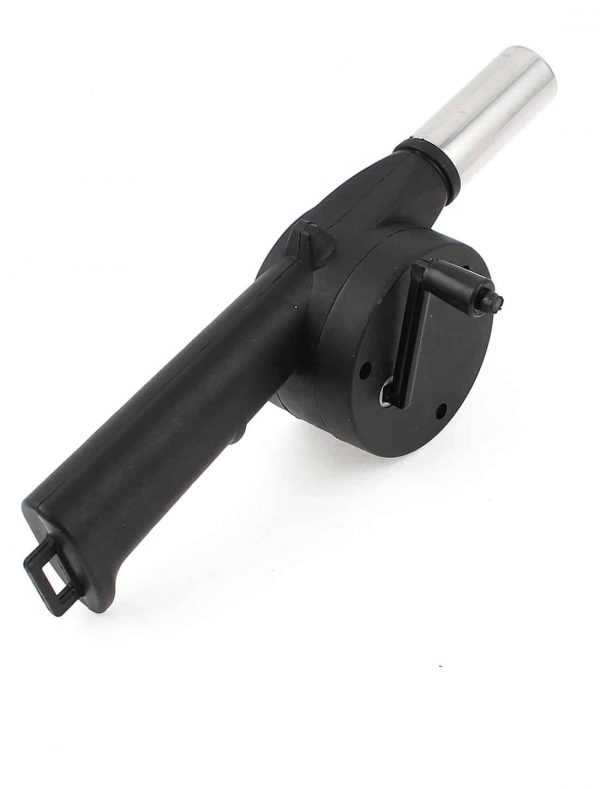 Black Hand Crank Manual Fan Air Blower for Barbecue Fire Bellows 1