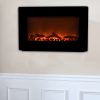 Black Wall Mounted Electric Fireplace 8
