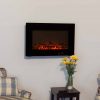 Black Wall Mounted Electric Fireplace 10