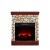 Bold Flame 26 inch Faux Stone Electric Fireplace in Tan/Grey 4