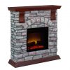 Bold Flame 38 inch Faux Stone Electric Fireplace in Brown/Tan 4