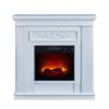 Bold Flame 38 inch Wall/Corner Electric Fireplace in White 7