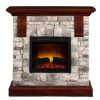 Bold Flame 40 inch Faux Stone Electric Fireplace in Tan/Grey 4