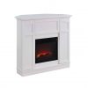 Bold Flame 40 inch Wall/Corner Electric Fireplace in White 5