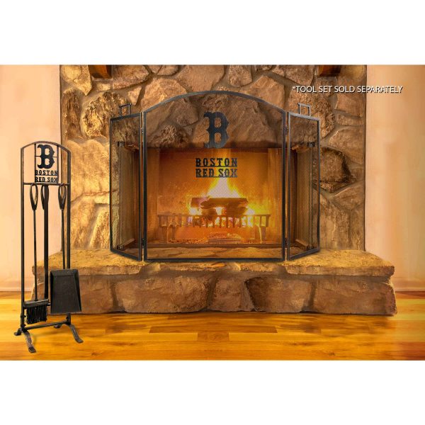 Boston Red Sox Imperial Fireplace Screen - Brown 1