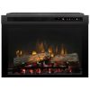 Bowery Hill 26" Electric Firebox with Logset in Black 3