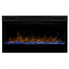 Bowery Hill 34" Wall Mount Linear Electric Fireplace Insert in Black 7