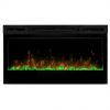 Bowery Hill 34" Wall Mount Linear Electric Fireplace Insert in Black 8