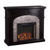 Bowery Hill Electric Fireplace in Ebony and Gray 4
