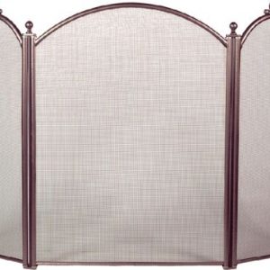 Bronze 3 Fold Arched Panel Screen - 34 inch