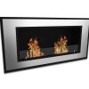 Brooks 47 Inch Ventless Built In Recessed Bio Ethanol Wall Mounted Fireplace 3