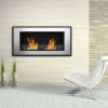 Brooks 47 Inch Ventless Built In Recessed Bio Ethanol Wall Mounted Fireplace 4