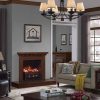 Caesar Fireplace FP201R Stove Adjustable Electric Log Set Heater with Realistic Ember Bed 1500W