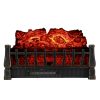 Caesar Fireplace FP201R Stove Adjustable Electric Log Set Heater with Realistic Ember Bed 1500W 24