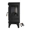 Caesar Fireplace FP203-T3 Portable Indoor Home Compact Electric Wood Stove Fireplace Heater with Thermostat for Office and Home 1500W 15