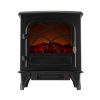 Caesar Fireplace FP203-T3 Portable Indoor Home Compact Electric Wood Stove Fireplace Heater with Thermostat for Office and Home 1500W 28