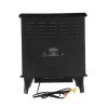 Caesar Fireplace FP203-T3 Portable Indoor Home Compact Electric Wood Stove Fireplace Heater with Thermostat for Office and Home 1500W 18