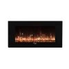 Caesar Luxury CHFP-40B Linear Wall Mount Recess Freestanding Multicolor Flame Electric Fireplace with Backlight, 40-Inch 71