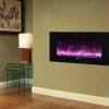 Caesar Luxury CHFP-40B Linear Wall Mount Recess Freestanding Multicolor Flame Electric Fireplace with Backlight, 40-Inch 43