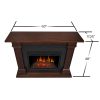 Callaway Grand Electric Fireplace in Chestnut Oak by Real Flame 14
