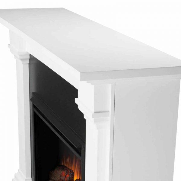 Callaway Grand Electric Fireplace in White by Real Flame 2