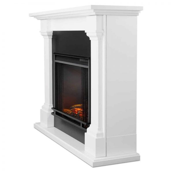 Callaway Grand Electric Fireplace in White by Real Flame 4