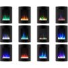 Cambridge 19.5" Vertical Electric Fireplace Heater with Multi-Color LED Flames and Crystal Rock Display 11