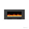 Cambridge 42" Wall-Mount Electric Fireplace Heater with Multi-Color LED Flames and Crystal Rock Display 26