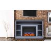 Cambridge 47 In. Electric Fireplace with a Multi-Color LED Insert and Slate Blue Mantel 5