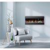 Cambridge 50 In. Recessed Wall Mounted Electric Fireplace with Crystal and LED Color Changing Display, Black 6