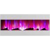 Cambridge 50 In. Recessed Wall Mounted Electric Fireplace with Logs and LED Color Changing Display