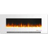 Cambridge 50" Wall-Mount Electric Fireplace Heater with Multi-Color LED Flames and Crystal Rock Display 16
