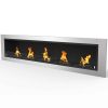 Cambridge 71" Ventless Built In Wall Recessed Bio Ethanol Wall Mounted Fireplace Similar Electric Fireplaces 3