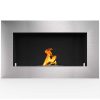 Cambridge 71" Ventless Built In Wall Recessed Bio Ethanol Wall Mounted Fireplace Similar Electric Fireplaces
