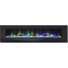 Cambridge 78" Wall-Mount Electric Fireplace Heater with Multi-Color LED Flames and Driftwood Log Display 11