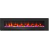 Cambridge 78" Wall-Mount Electric Fireplace Heater with Multi-Color LED Flames and Driftwood Log Display 12
