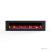 Cambridge 78" Wall-Mount Electric Fireplace Heater with Multi-Color LED Flames and Driftwood Log Display 16