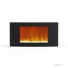 Cambridge Callisto 35" Wall-Mount Electronic Fireplace with Curved Panel and Crystal Rocks 7