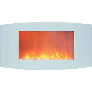 Cambridge Callisto Curved Panel Wall Mount Electric Fireplace Heater