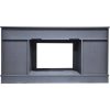 Cambridge Savona 59 In. Electric Fireplace in Slate Blue with Entertainment Stand and Charred Log Display 13