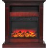 Cambridge Sienna 34" Electric Fireplace Mantel Heater with Enhanced Log and Grate Display 7