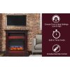 Cambridge Sienna 34" Electric Fireplace Mantel Heater with Multi-Color LED Flame Display 13