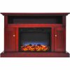 Cambridge Sorrento Electric Fireplace Heater with 47" Entertainment Stand and Multi-Color LED Flame Display 5