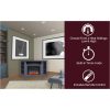 Cambridge Stratford 56 In. Electric Corner Fireplace in Slate Blue with LED Multi-Color Display 10