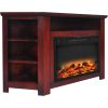 Cambridge Stratford 56" Electric Corner Fireplace Heater with Enhanced Log and Grate Display 10