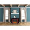 Cambridge Stratford 56" Electric Corner Fireplace Heater with Enhanced Log and Grate Display
