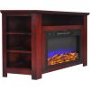 Cambridge Stratford 56" Electric Corner Fireplace Heater with LED Multi-Color LED Flame Display 10