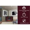 Cambridge Stratford 56" Electric Corner Fireplace Heater with LED Multi-Color LED Flame Display 16