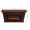 Carlisle Electric Fireplace in Chestnut Oak by Real Flame 8