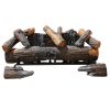 Cedar Ridge Hearth 24” Decorative Realistic Fireplace Ceramic Wood Log Set - Model CRHED24RT-D